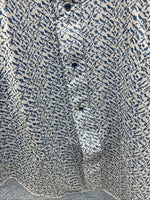 New Men’s Miller Blue Deigned Long Sleeve Pearl Snap 15.5 Medium II-102