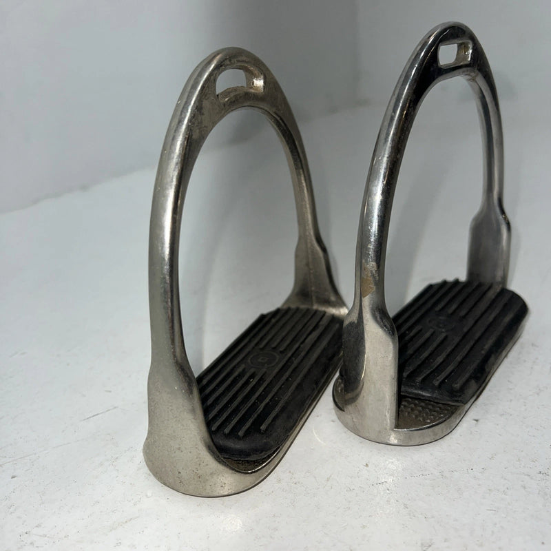 New Tough 1 Chrome Plated Iron 4 1/2” English Stirrups #24-946 D-500