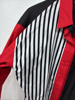 New Women’s Cowboy Threads Black Red Long Sleeve Button Up Large TT-77