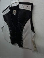 New Women’s Black White 1849 Authentic Ranchwear XXXL Show Vest WW-42