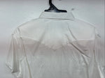New Women’s Denim Jeans White Short Sleeve Button Up Large MM-136