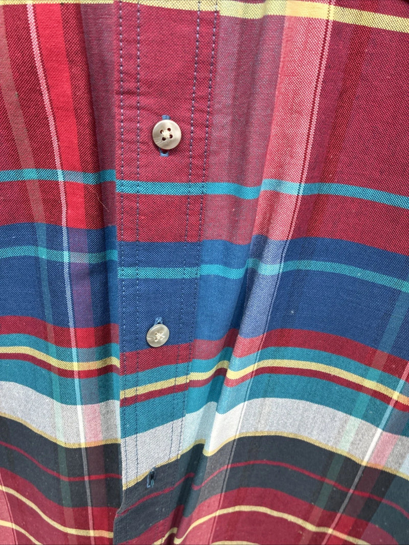 New Men’s Wrangler Multiple Color Plaid Long Sleeve Button Up 17 X 35 XL J-24