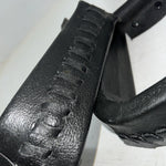 New Black Leather Lace Stirrups FF-15