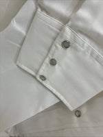 New Men’s Panhandle Slim White Simple Long Sleeve Pearl Snap 4XL J-42