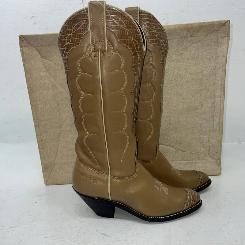 New Women’s Tan Kenny Rodger’s Cowboy Boots. 40508 5.5 5 1/2. 20-42