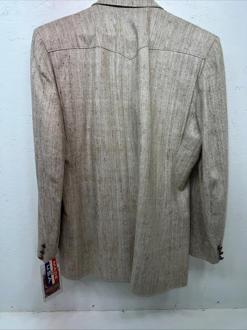 New Men’s Pioneer Wear Tan Suit Jacket 42 #12558 Y-604