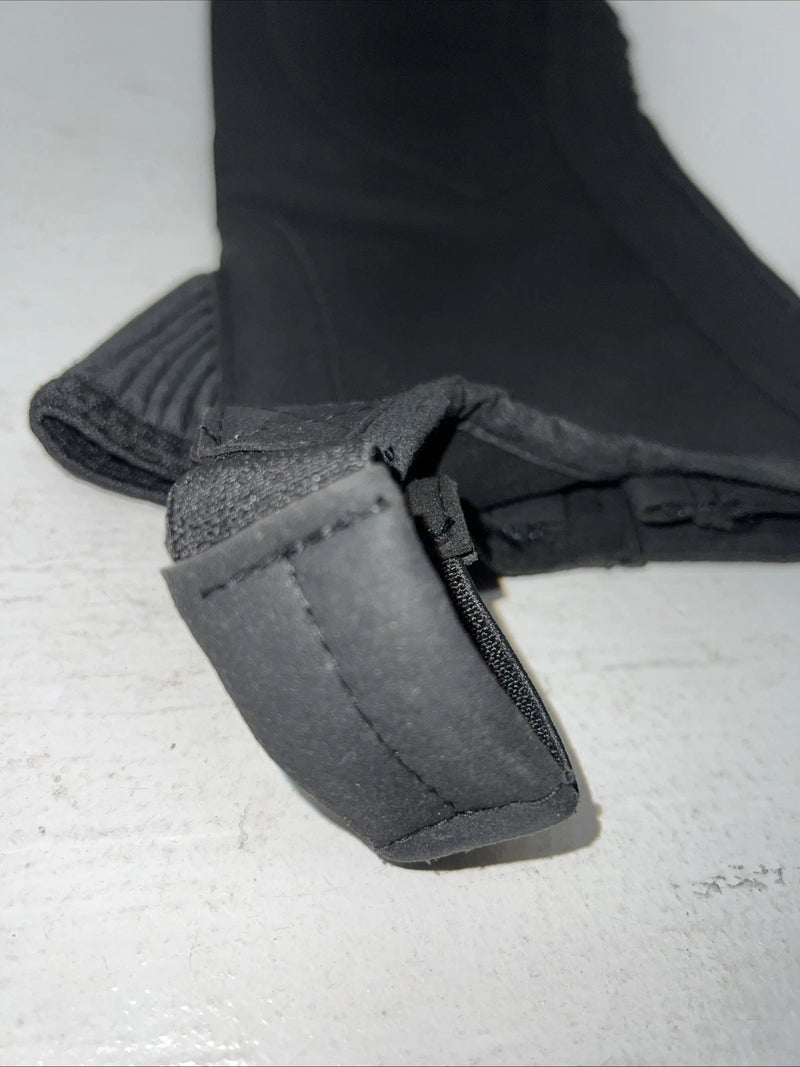 New Black Ovation Stretch Rib Half Chaps Large #464331 C-500
