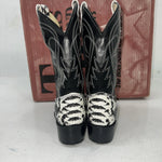 New Children’s Black And White Texas Brand Cowboy Boots. 11.5 11 1/2 D. 24-98