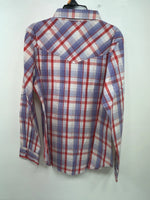 New Women’s Plaid Cumberland Outfitters Long Sleeve Button Up Shirt M 3B-37