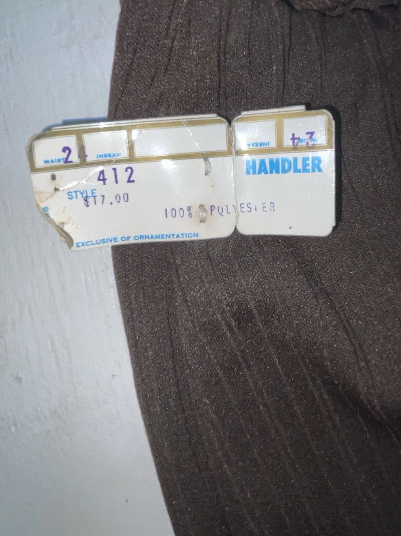 New Vintage Brown Handler Polyester Pants #412 XX-8