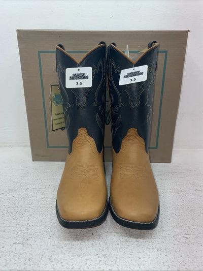 New Youth Brown Smoky Mountain Cowboy Boots. 3320 3.5 3 1/2. 22-48
