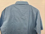 New Men’s ELY Cattleman Blue Western Short Sleeve Pearl Snap XL R-68