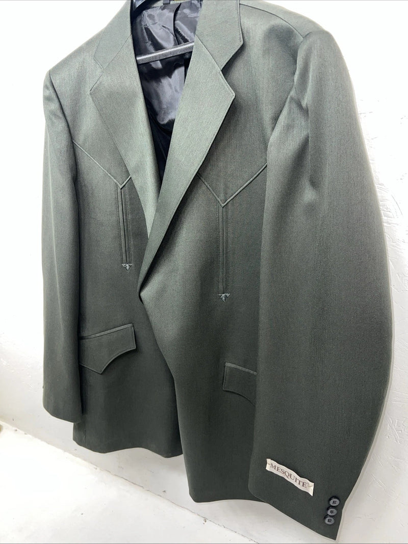 New Men’s Mesquite Green Suit Jacket 48R #5581 Y-605