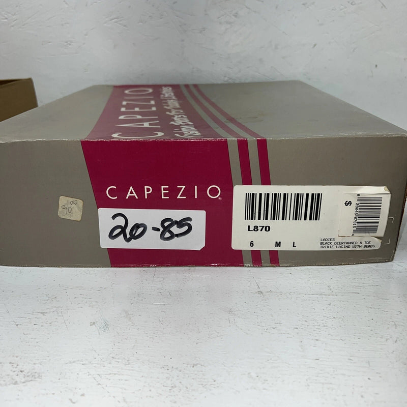 New Women’s Black Capezio Cowboy Boots With Fringe. L870 6 M. 20-85