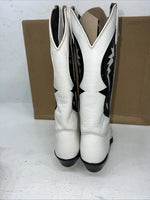 New Women’s White And Black Capezio Cowboy Boots. L777 6 M. 19-26