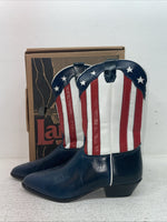 New Youth U.S. Flag Laredo Cowboy Boots. 1644 5 M. 2-119