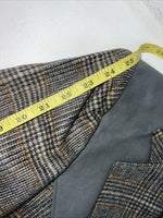 New Men’s HbarC California Ranchwear Grey Plaid Suit Jacket 42R #14753 AA-605