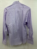 New Wayne Scott Purple Long Sleeve Bottom Up English Shirt Medium X-95