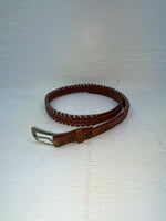 New Brown Genuine Leather Tex Tan Weaved 30” Belt #02/4564 JJ-131 