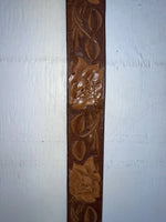 New Brown Genuine Leather Tooled 30” Belt #652 JJ-18