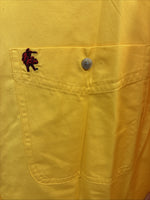New Men’s Wrangler PBR Western Yellow Long Sleeve Button Up 2XL H-51
