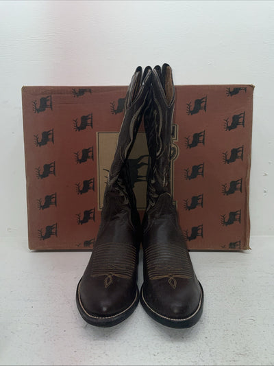 New Men’s Brown Texas Imperial Cowboy Boots. M 117 9.5 9 1-2 D. 5-40