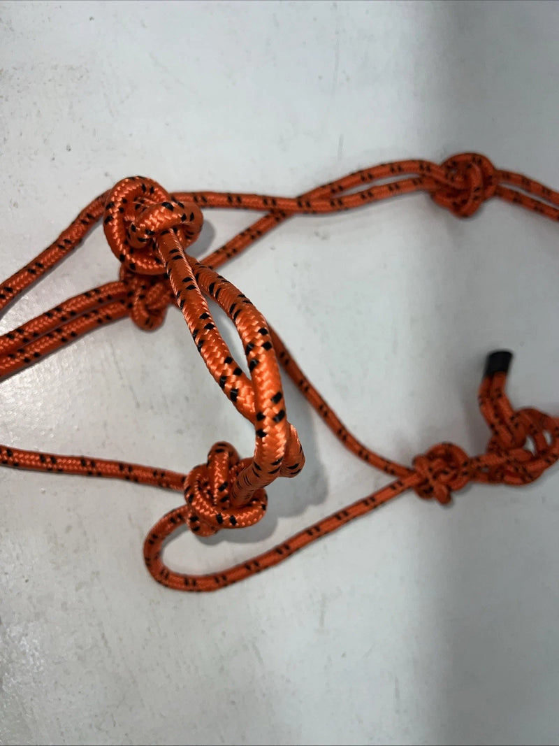 New Tough 1 Orange Poly Rope Halter #50-1000 G-512
