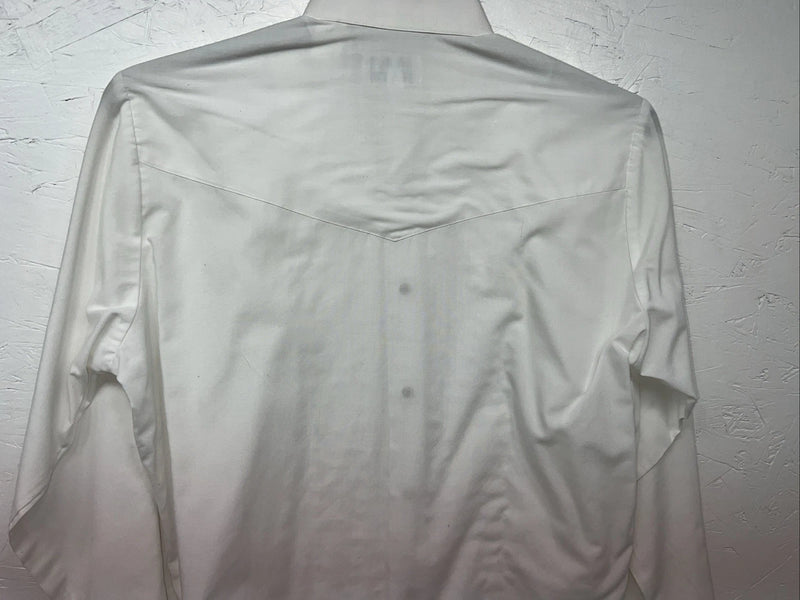 New Men’s ELY Tuxedo White Long Sleeve Button Up Small Shirt 3B-74