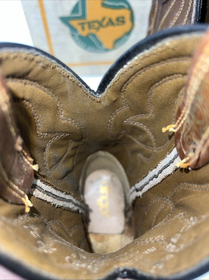 New Children’s Brown Texas Brand Cowboy Boots C191 9 D 24-20