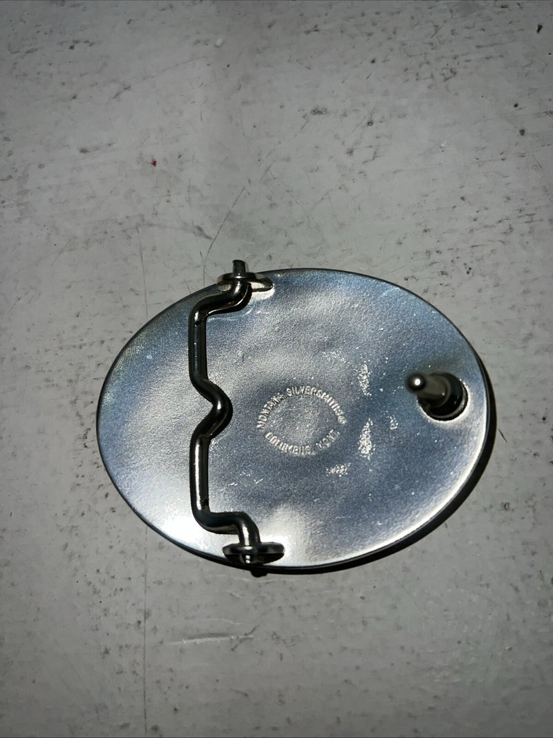 New Women’s Montana Silversmiths Gold Silver “P” Belt Buckle. 5000P A-105