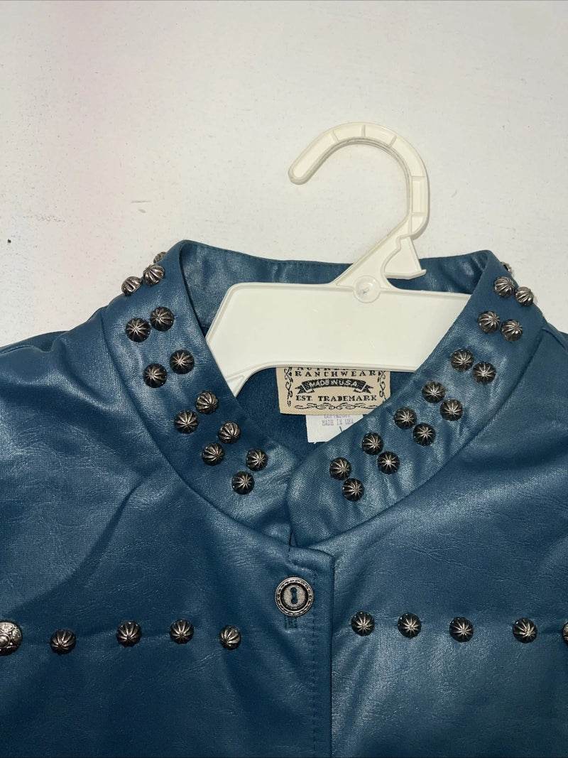 New Women’s Turquoise 1849 Authentic Ranchwear Show Short Jacket XL WW-46