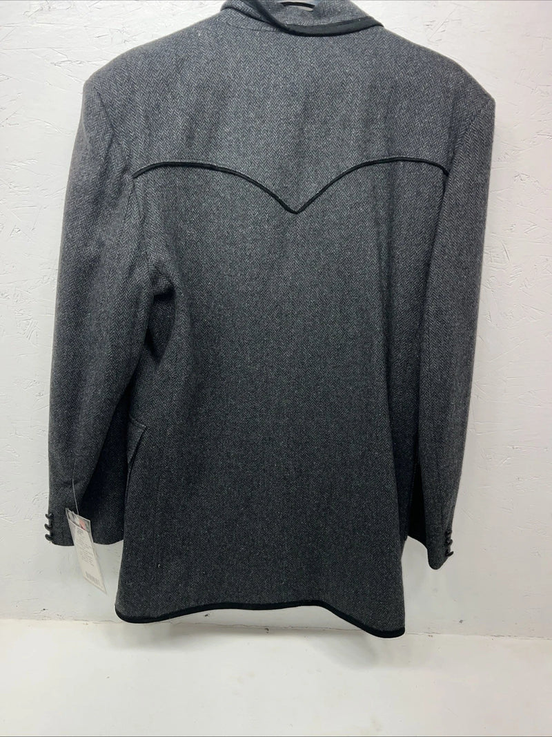 New Men’s Pioneer Wear Black Suit Jacket 44L #12556 AA-610