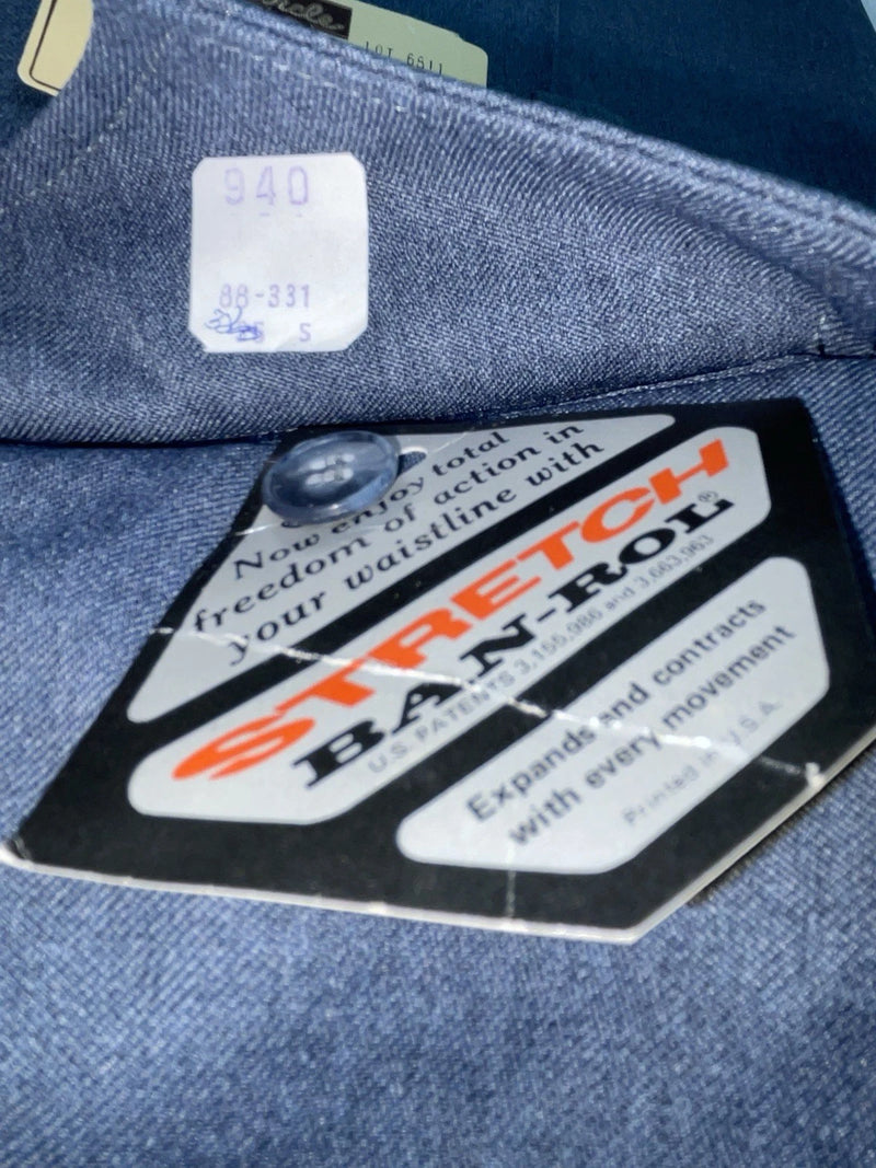 New Vintage Blue Circle S Polyester Pants #6811 XX-95