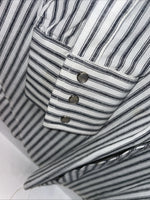 New Men’s Champion Western Striped Long Sleeve Pearl Snap 15.5 X 34 Medium B-94