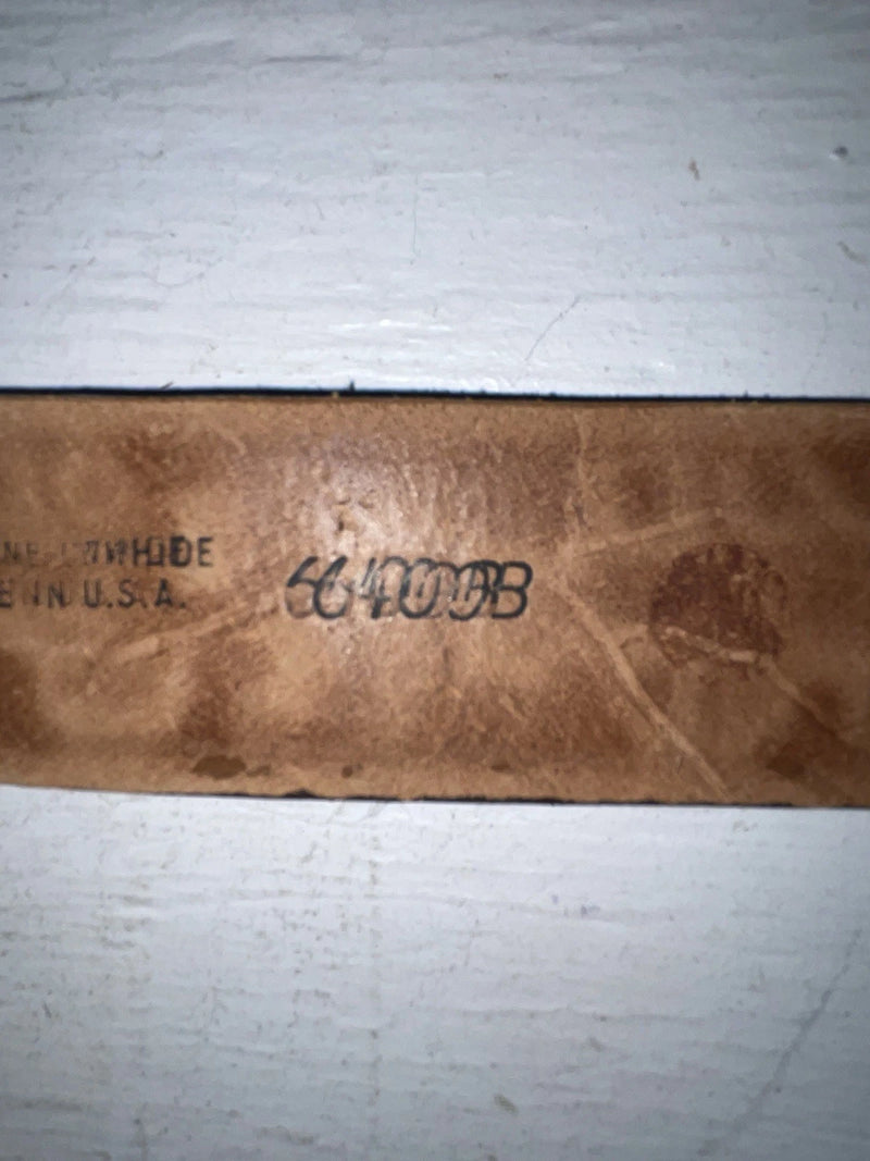 New Brown Genuine Leather Tooled 22” Belt #6400B NN-81