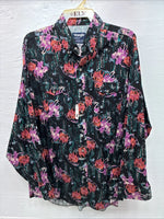 New Men’s Wrangler Black Multiple Western Design Long Sleeve Button Up XL J-28