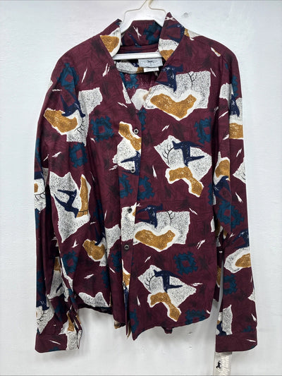 New Women’s Cowboy Threads Multicolor Long Sleeve Button Up XL II-45
