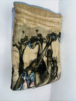 New Showman Luxury Mink Praying Cowboy Print 75”X96” Queen Blanket #805 MM-604
