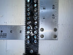 New Black Genuine Leather Nocona Silver Bling Beaded L Belt #N3424601 JJ-70