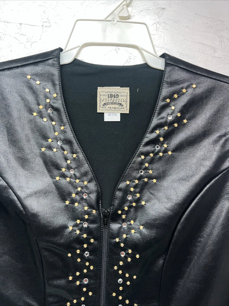 New Women’s Black 1849 Authentic Ranchwear Western Show Vest XL WW-64