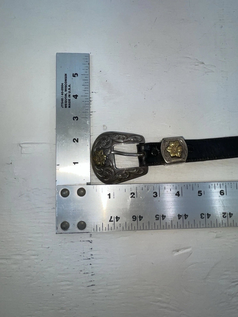 New Black Genuine Leather Wrangler 28” Belt #4820 JJ-129