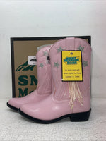 New Kids Pink With Fringe Smoky Mountain Cowboy Boots.12.5 12 1/2. 23-20