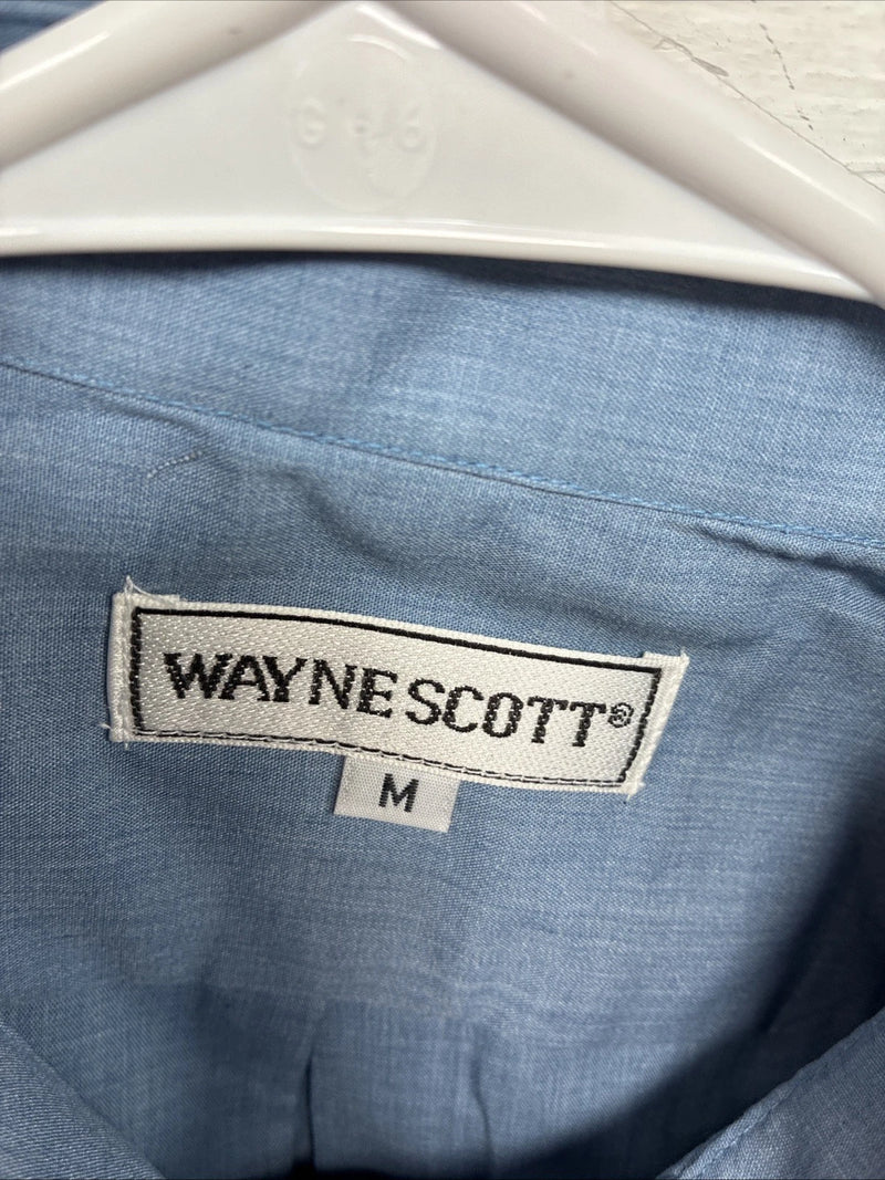New Boys Wayne Scott Blue Long Sleeve Button Up Tux Medium F-99