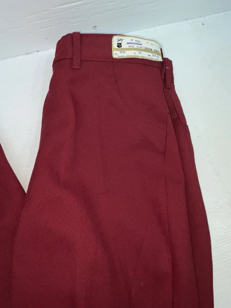 New Vintage Red Dickson Jenkins Polyester Pants #5534 3A-44