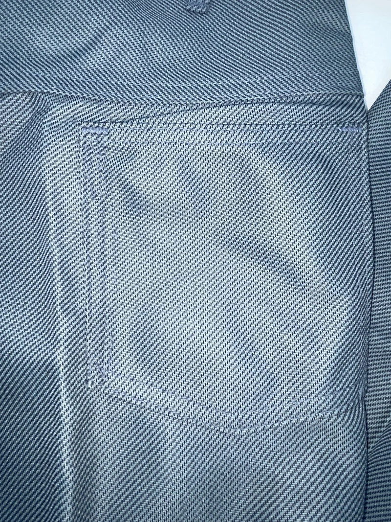 New Vintage Blue Speckled Polyester Pants #2624 OO-62