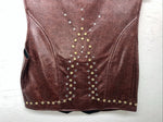 New Women’s 1849 Authentic Ranchwear Brown Show Vest Large E-603