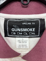 New Men’s GunSmoke White Pink Western Design Short Sleeve Polo XL R-77