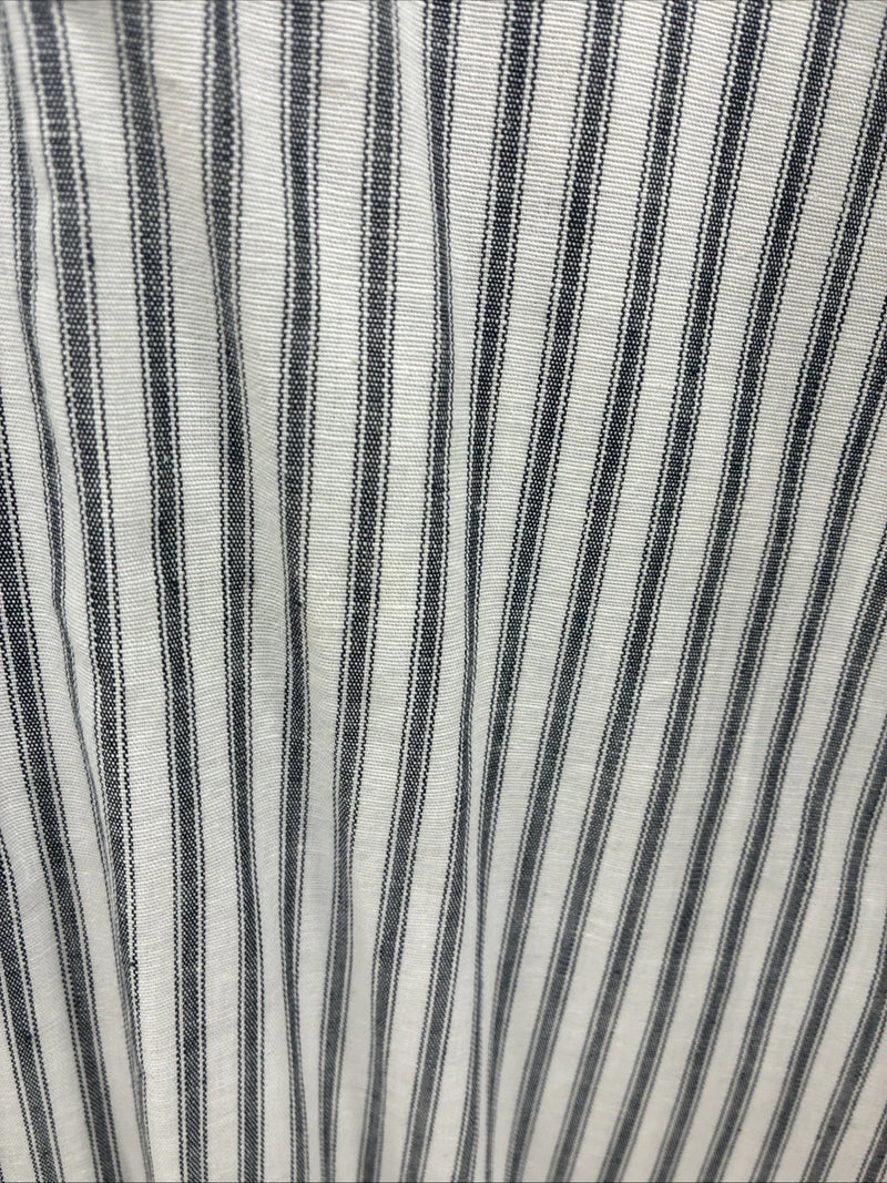 New Men’s Champion Western Gray Stripe Long Sleeve Pearl Snap 16 Large V-110