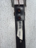 New Brown Genuine Leather Hired Hand Thread With Pendent 32” Belt #2620201 Z-20