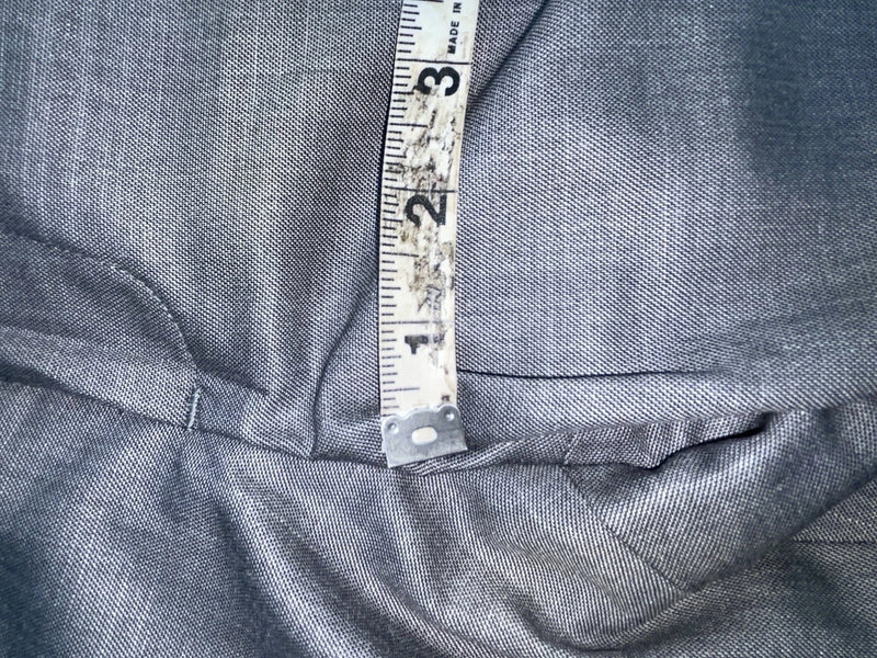 New Vintage Gray Circle S Polyester Pants #CP6715 SS-34